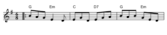 Have a Drink with Me - staff notation
