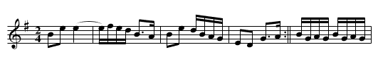 Hawk got a Chicken [2] - staff notation