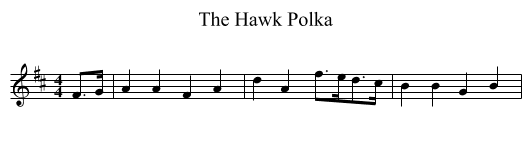 Hawk Polka, The  - staff notation