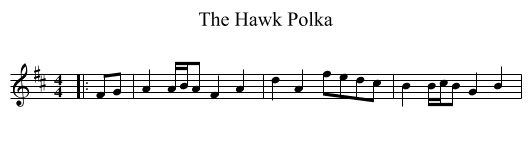 Hawk Polka, The  - staff notation