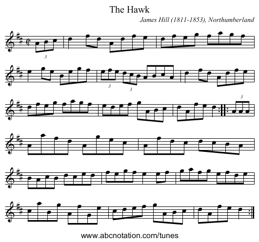Hawk, The - staff notation