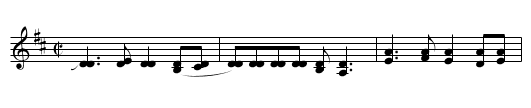 Hawks and Eagles - staff notation