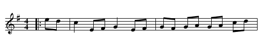 Hawk's Hornpipe - staff notation