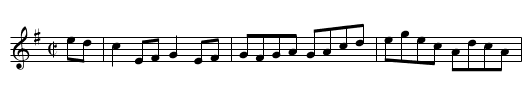 Hawks Hornpipe - staff notation