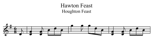 Hawton Feast - staff notation