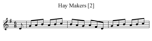 Hay Makers [2] - staff notation