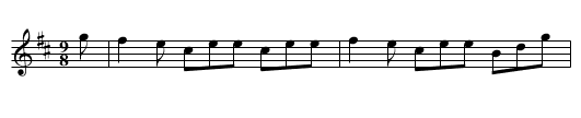 Hay my Nanny - staff notation