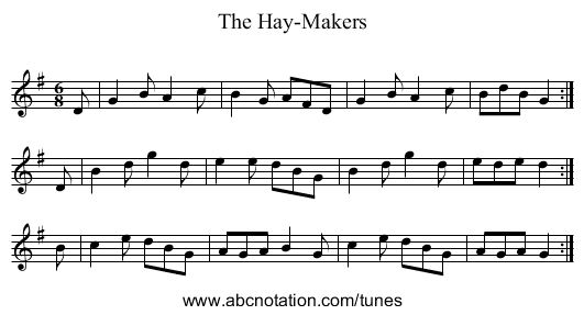 Hay-Makers, The - staff notation