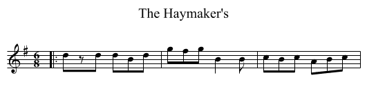 Haymaker's, The  - staff notation