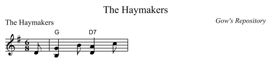 Haymakers, The  - staff notation