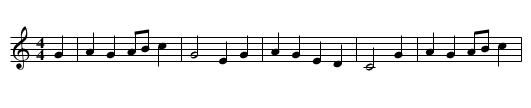 Haymaking song - Woodrich - staff notation