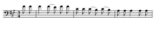 He Comes - staff notation