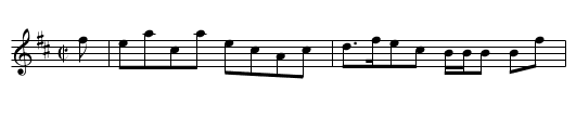 He hirpl'd till her - staff notation