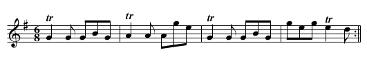 He na Boddachin - staff notation