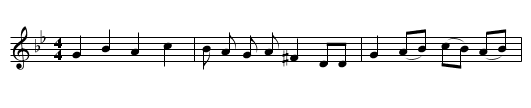 He That Will Not Merry Merry Be - staff notation
