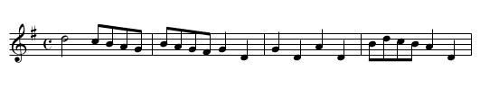 Head Dress, The - staff notation