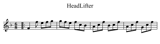 HeadLifter - staff notation