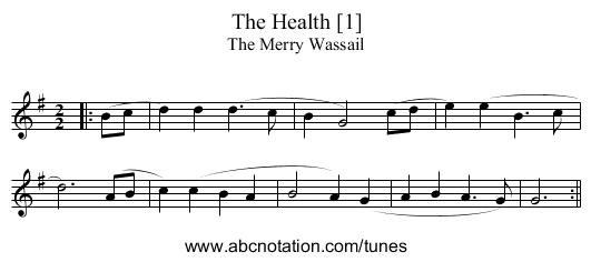 Health [1], The - staff notation