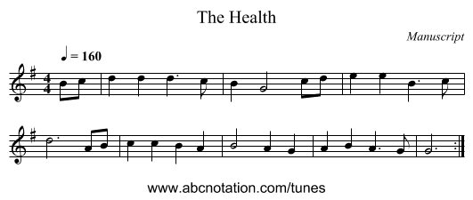 Health, The - staff notation