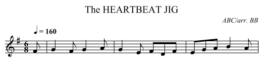 HEARTBEAT JIG, The - staff notation