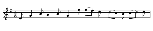 HEATHER BRAES - staff notation