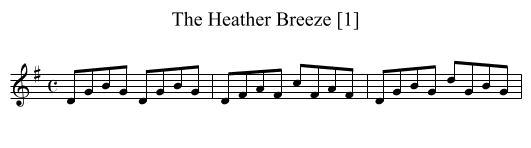 Heather Breeze [1], The - staff notation