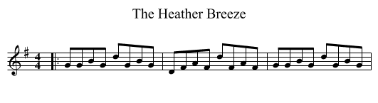 Heather Breeze, The  - staff notation