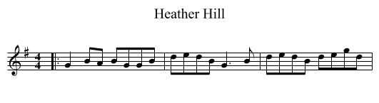 Heather Hill - staff notation