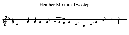 Heather Mixture Twostep - staff notation