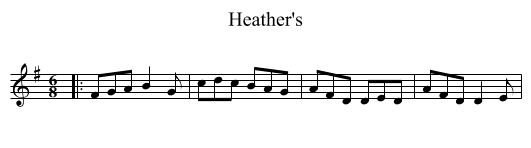Heather's - staff notation