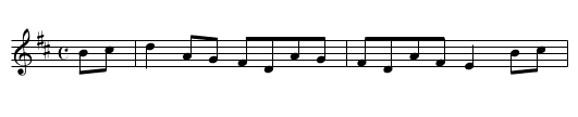 Heathery Cruach - staff notation