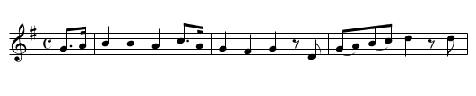 Heaving of the Lead. JC.065 - staff notation