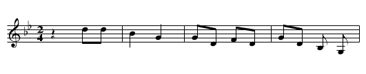 Heavy-Hipted Woman - staff notation