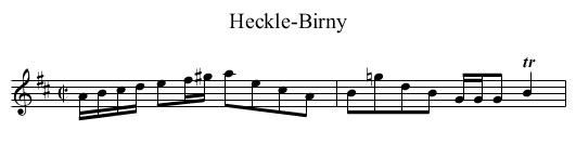 Heckle-Birny - staff notation