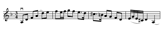 Hedlunds mormors brudpolska - staff notation