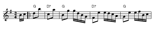 Heel and Toe Polka - staff notation
