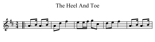 Heel And Toe, The  - staff notation