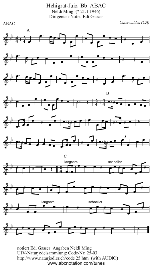 Hehigrat-Juiz  Bb  ABAC - staff notation