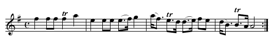 Hei tuti teti - staff notation