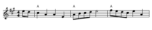 Heights of Alma - staff notation