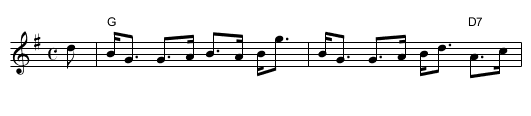 Heilan Donald Kissed Kitty - staff notation