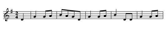Heimkehr des Ehemannes - staff notation