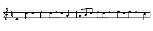 Heiress of Northumberland - staff notation