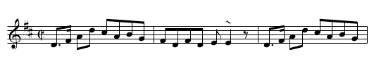 Hela'r Sgyfarnog [Hunting the Hare] - staff notation