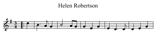 Helen Robertson - staff notation