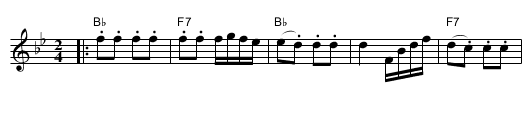 Helena Polka - staff notation