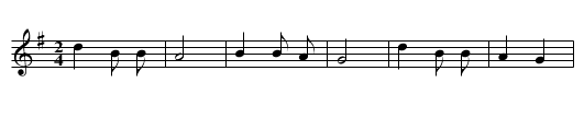 Helili la - staff notation