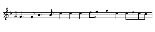 Helston Furry Dance - staff notation