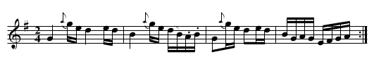 Helton's Reel - staff notation
