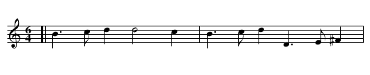 Hemp dresser - staff notation